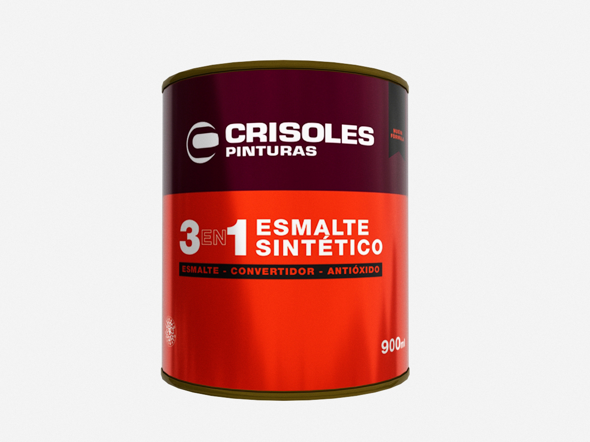 ESMALTE NEGRO MATE 900 ML.
